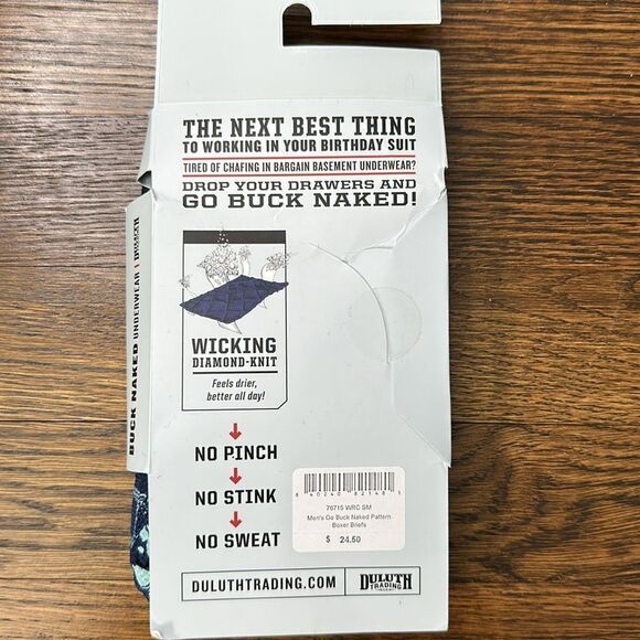 NWT Duluth Buck Naked Small Boxer Brief - Picture 2 of 4